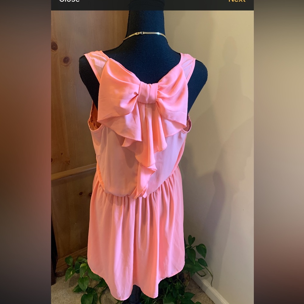 🌹Pink Owl Apparel • EUC peachy pink Sleeveless min Dress